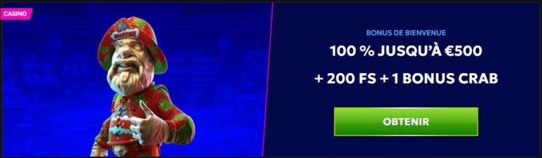 RtBet Casino bonus bienvenue